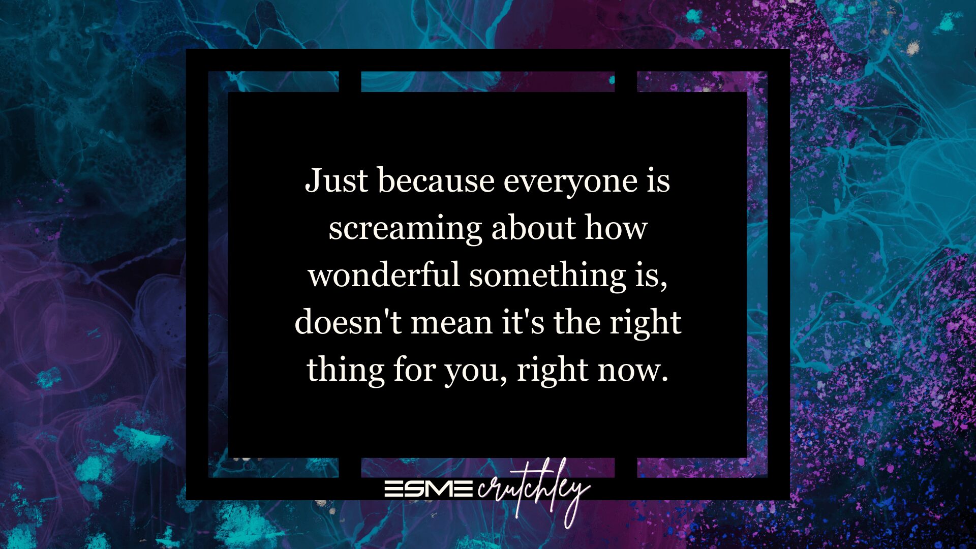 Just because everyone is screaming about how wonderful something is, doesn't mean it's the right thing for you, right now. That's me and the ConvertKit Creator Network