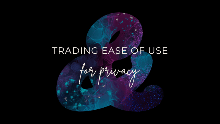 Trading ease of use for privacy in online cloud storage