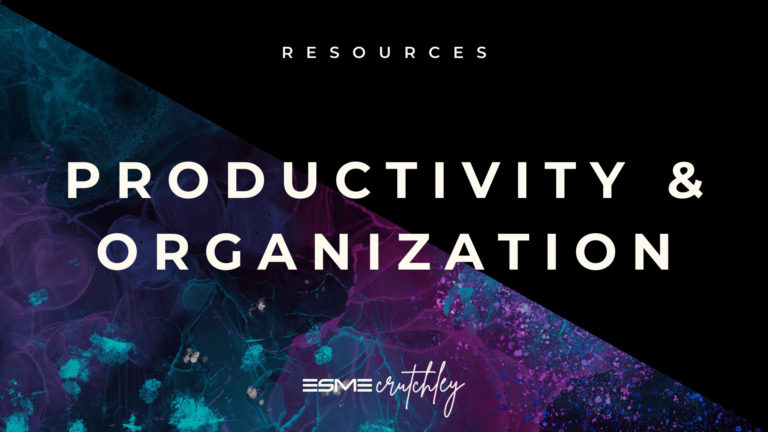 Productivity & Organization resources for entrepreneurs